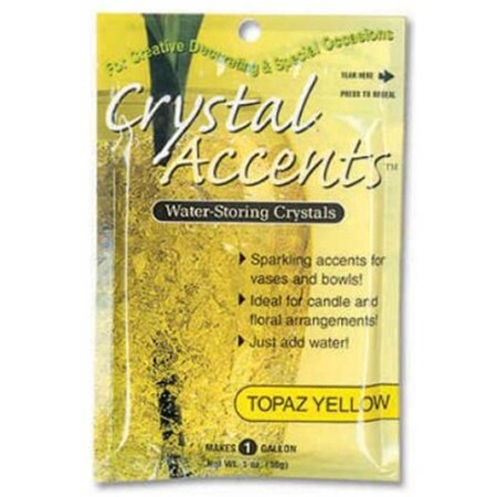 Jrm Chemical Crystal Accents 1 oz Bag Topaz Yellow, 25PK CA-25Y